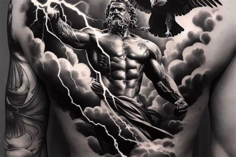 tattoo zeus|Zeus Tattoo: Unleashing the Power of the Thunder God.